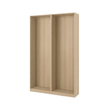 PAX 2 wardrobe frames, white stained oak effect, 150x35x236 cm