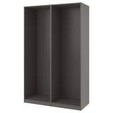 PAX 2 wardrobe frames, dark grey, 150x58x236 cm
