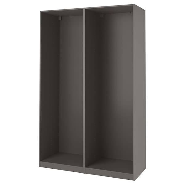 Ikea PAX - 2 wardrobe frames, dark grey,150x58x236 cm