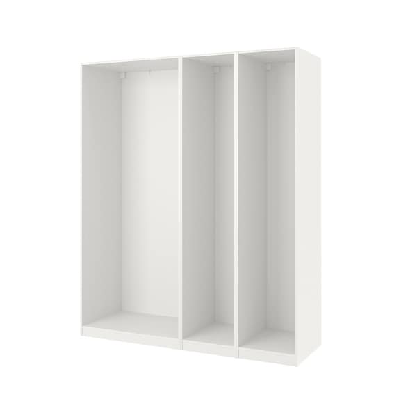 Ikea PAX - 3 wardrobe frames, white,200x58x236 cm