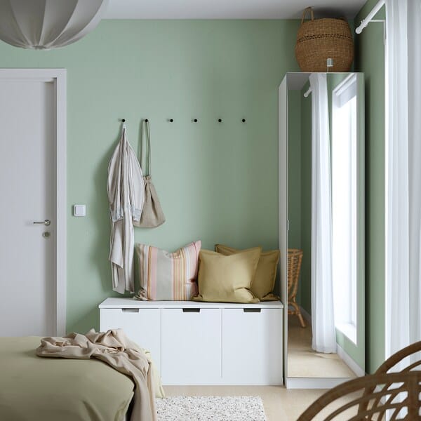Ikea PAX / ÅHEIM - Wardrobe combination, white/glass mirror,50x60x201 cm