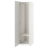 PAX / ÅHEIM wardrobe combination, white/mirror glass, 50x60x201 cm