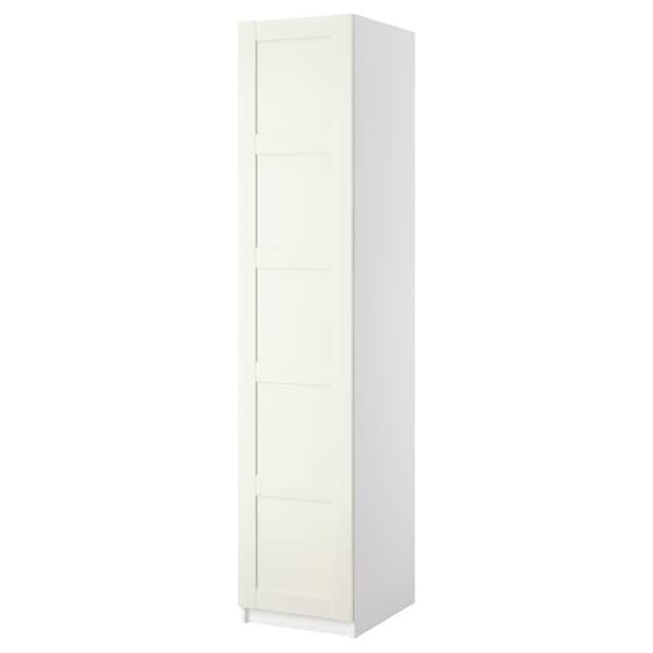 PAX / BERGSBO wardrobe combination, white/white, 50x60x236 cm