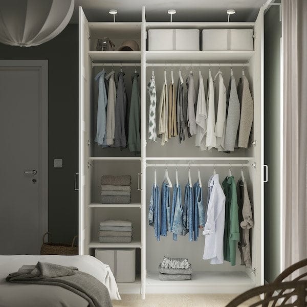 Ikea PAX / BERGSBO - Wardrobe combination, white/white,150x60x236 cm