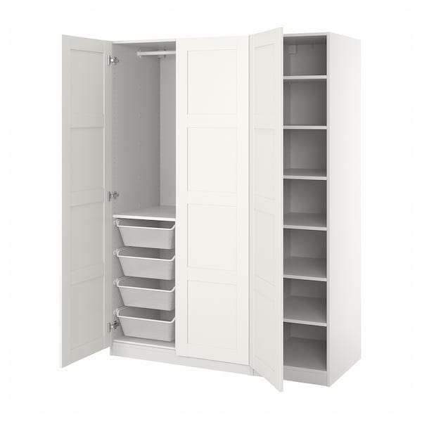 Ikea PAX / BERGSBO - Wardrobe, white/white,150x60x201 cm