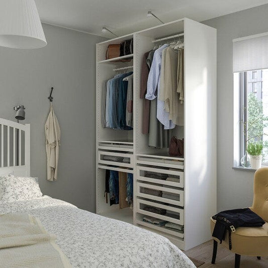 Ikea PAX - Wardrobe combination, white,150x58x236 cm