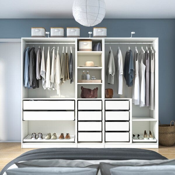 Ikea PAX - Wardrobe combination, white,250x58x201 cm