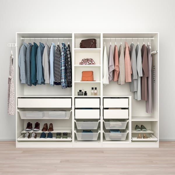 PAX wardrobe combination, 250x58x201 cm