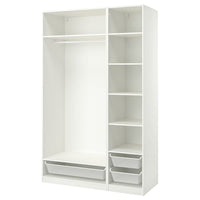 PAX wardrobe combination, white, 150x58x236 cm