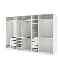 PAX wardrobe combination, white, 375x58x236 cm