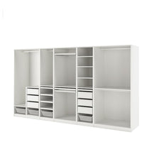 PAX wardrobe combination, white, 375x58x201 cm