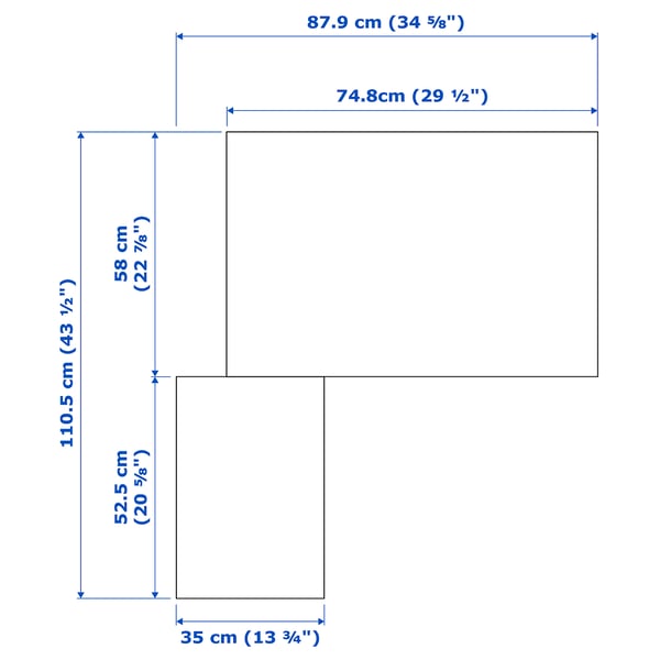 PAX / FARDAL/ÅHEIM corner wardrobe, high-gloss white/mirror glass, 111/88x201 cm