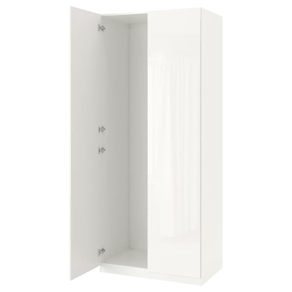 Ikea PAX / FARDAL - Wardrobe combination, glossy/white,100x60x236 cm