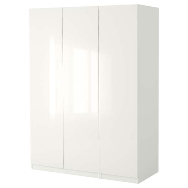 Ikea PAX / FARDAL - Wardrobe, glossy/white,150x60x236 cm