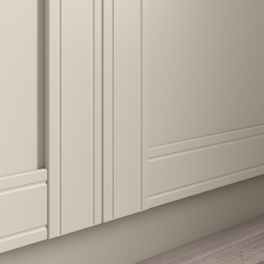 PAX / FLISBERGET wardrobe, white/light beige, 100x60x201 cm