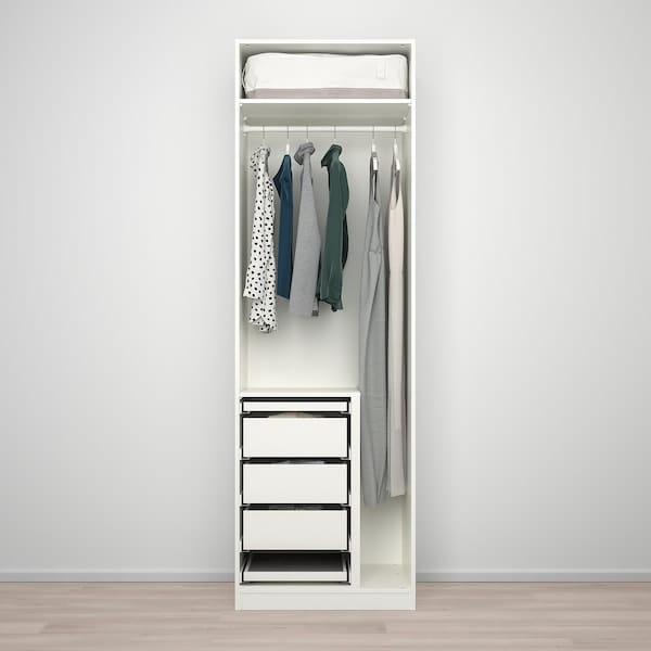 Ikea PAX / FORSAND/ÅHEIM - Wardrobe combination, white/glass mirror,75x60x236 cm