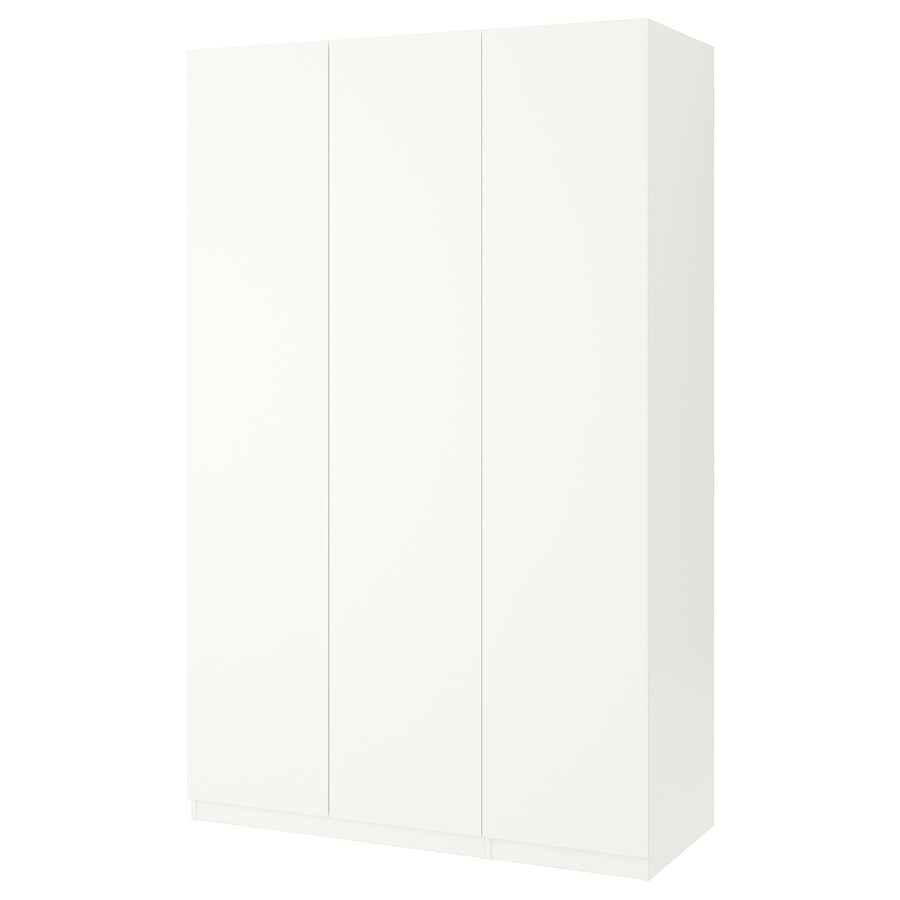 PAX / FORSAND wardrobe combination, white/white, 150.0x236.4x60.0 cm