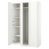 PAX / FORSAND wardrobe combination, white/white, 150x60x236 cm