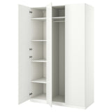 PAX / FORSAND wardrobe combination, white/white, 150x60x236 cm