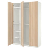 PAX / FORSAND wardrobe combination, white/white stained oak effect, 150x60x236 cm