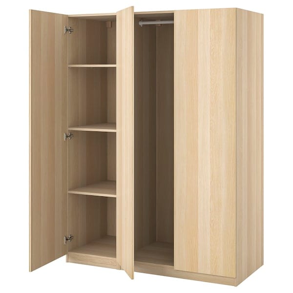 Ikea PAX / FORSAND - Cloakroom combination, oak effect with white stain/ oak effect with white stain,150x60x201 cm