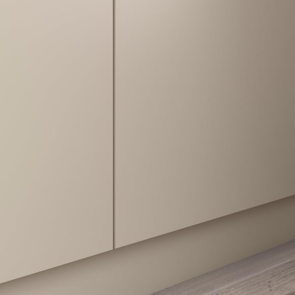 PAX / FORSAND wardrobe combination, grey-beige/white stained oak effect grey-beige, 250x60x236 cm