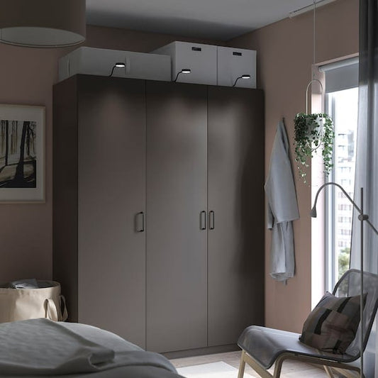 Ikea PAX / FORSAND - Wardrobe combination, dark grey/dark grey,150x60x201 cm