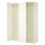 PAX / FORSAND wardrobe, white/white, 150x60x236 cm