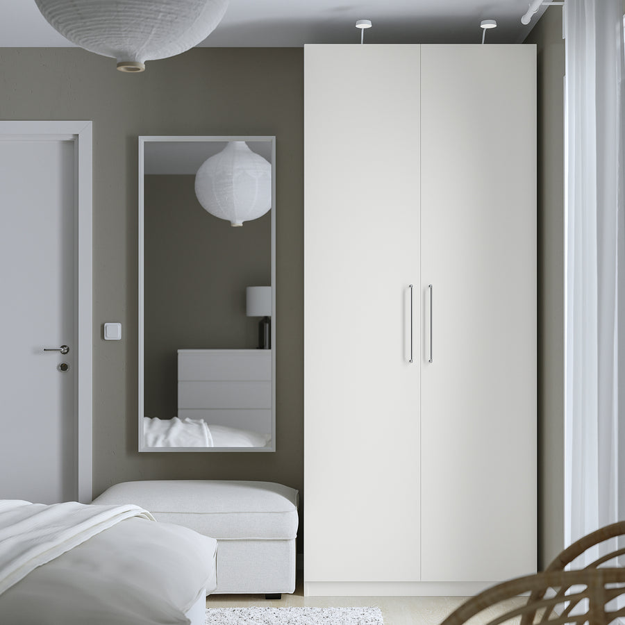 PAX / FORSAND wardrobe, white/white, 100x60x236 cm