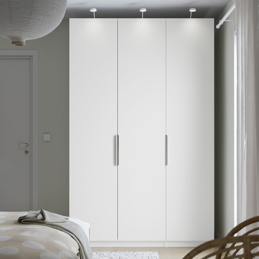 PAX / FORSAND wardrobe, white/white, 150x60x236 cm