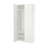 PAX / FORSAND wardrobe, white/white, 100x60x236 cm