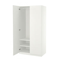 PAX / FORSAND wardrobe, white/white, 100x60x201 cm