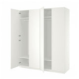 PAX / FORSAND wardrobe, white/white, 200x60x236 cm
