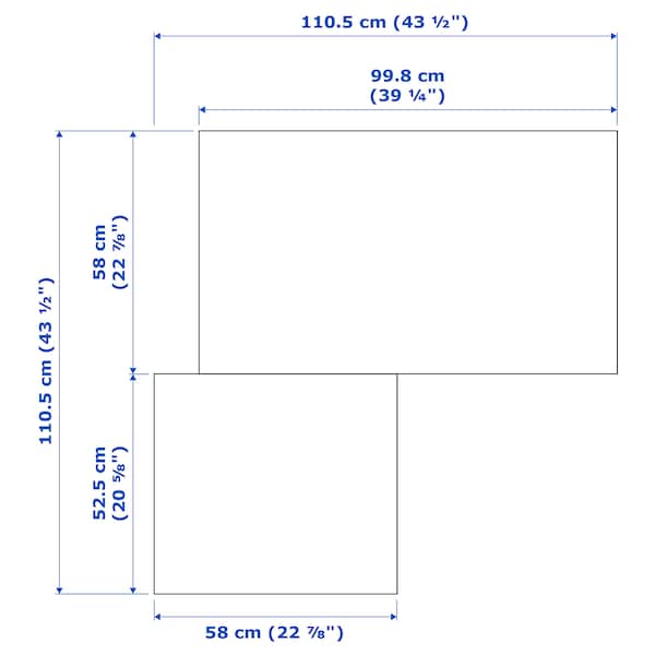 Ikea PAX / GRIMO - Corner wardrobe, white/white,110/110x201 cm