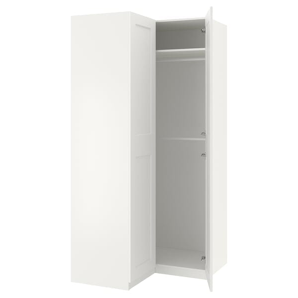 Ikea PAX / GRIMO - Corner wardrobe, white/white,110/110x236 cm