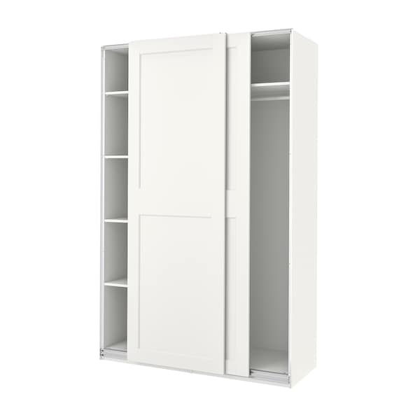 Ikea PAX / GRIMO - Wardrobe, white/white,150x66x236 cm