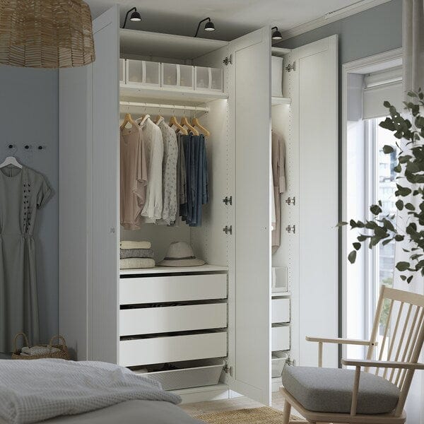 Ikea PAX / GULLABERG - Wardrobe combination, white/white,150x60x236 cm
