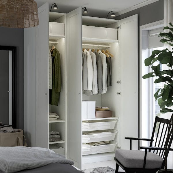 Ikea PAX / GULLABERG - Wardrobe combination, white/white,150x60x236 cm