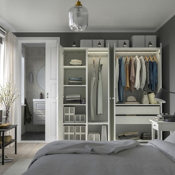 Ikea PAX / GULLABERG - Wardrobe combination, white/white,200x60x201 cm