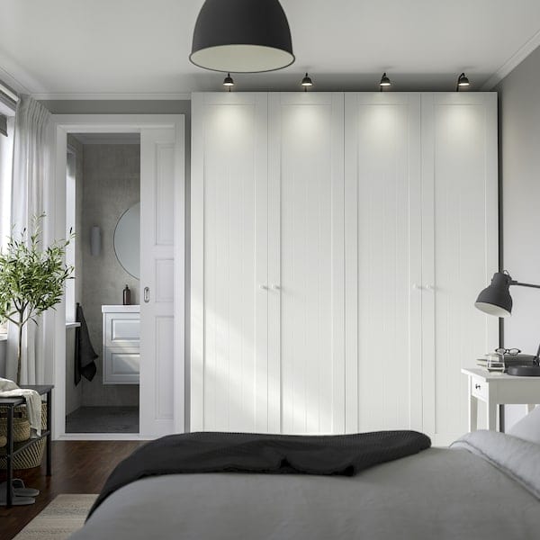 Ikea PAX / GULLABERG - Wardrobe combination, white/white,200x60x236 cm