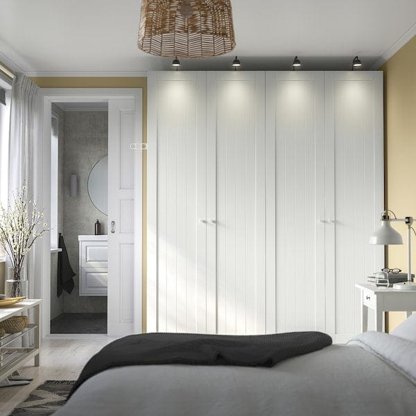 Ikea PAX / GULLABERG - Wardrobe combination, white/white,200x60x236 cm