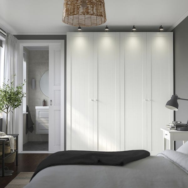 Ikea PAX / GULLABERG - Wardrobe combination, white/white,200x60x236 cm