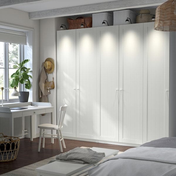 Ikea PAX / GULLABERG - Wardrobe combination, white/white,250x60x236 cm