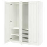 PAX / GULLABERG wardrobe combination, white/white, 150x60x201 cm
