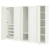 PAX / GULLABERG wardrobe combination, white/white, 250x60x201 cm