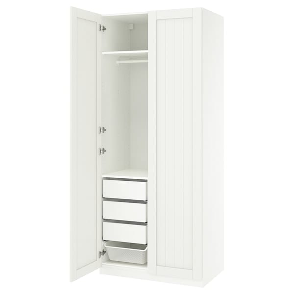 Ikea PAX / GULLABERG - Wardrobe combination, white/white,100x60x236 cm