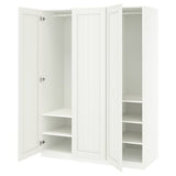 PAX / GULLABERG wardrobe combination, white/white, 150x60x201 cm