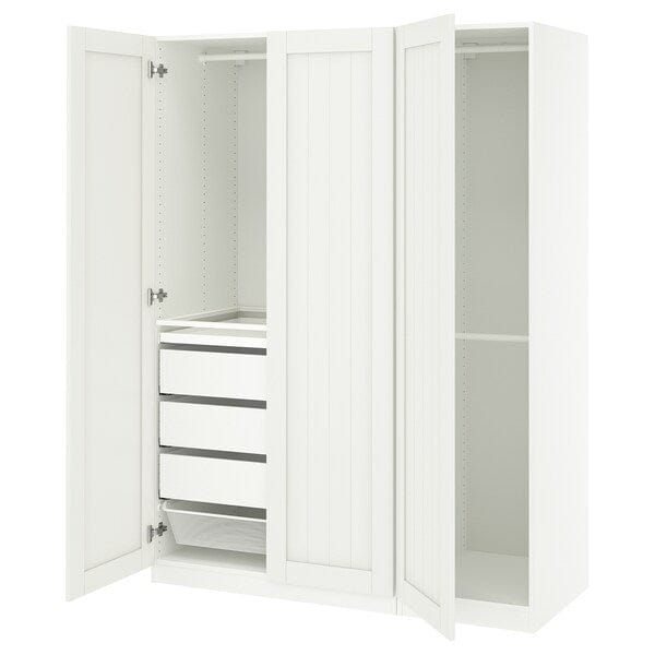 Ikea PAX / GULLABERG - Wardrobe combination, white/white,150x60x201 cm