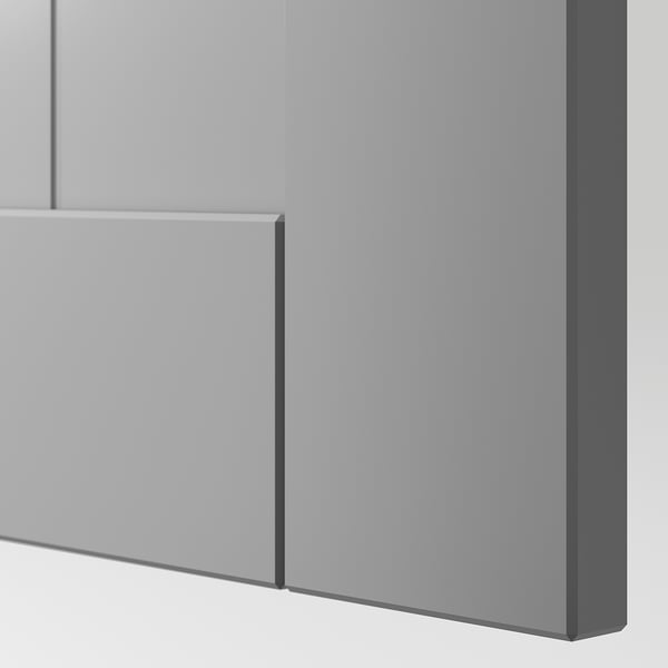 PAX / GULLABERG wardrobe combination, white/grey, 100x60x236 cm