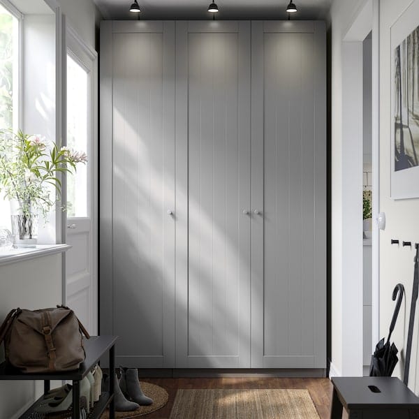 Ikea PAX / GULLABERG - Wardrobe combination, dark gray/dark gray,150x60x236 cm